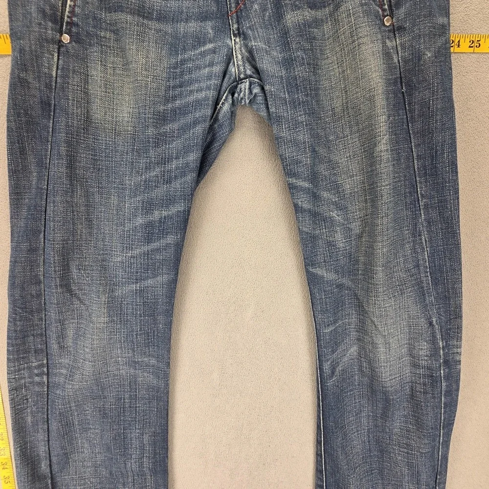 Vintage Levis Engineered Jeans Mens Blue Twisted Medium Wash Zip Fly Fits 32x28